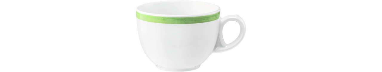 Community, Kaffeetasse Tulpe ø 86 mm / 0,22 l Pinselband grün